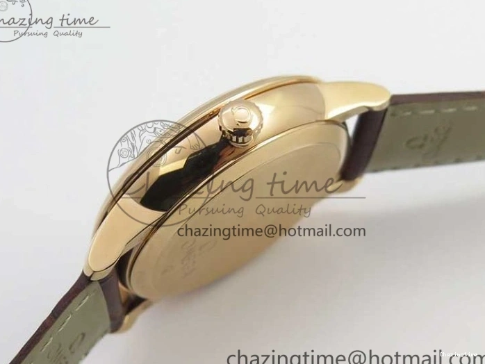 0125 De Ville Prestige Real PR RG ZF 1:1 Best Edition White Dial on Brown Leather Strap MIYOTA HighPerformance 7939